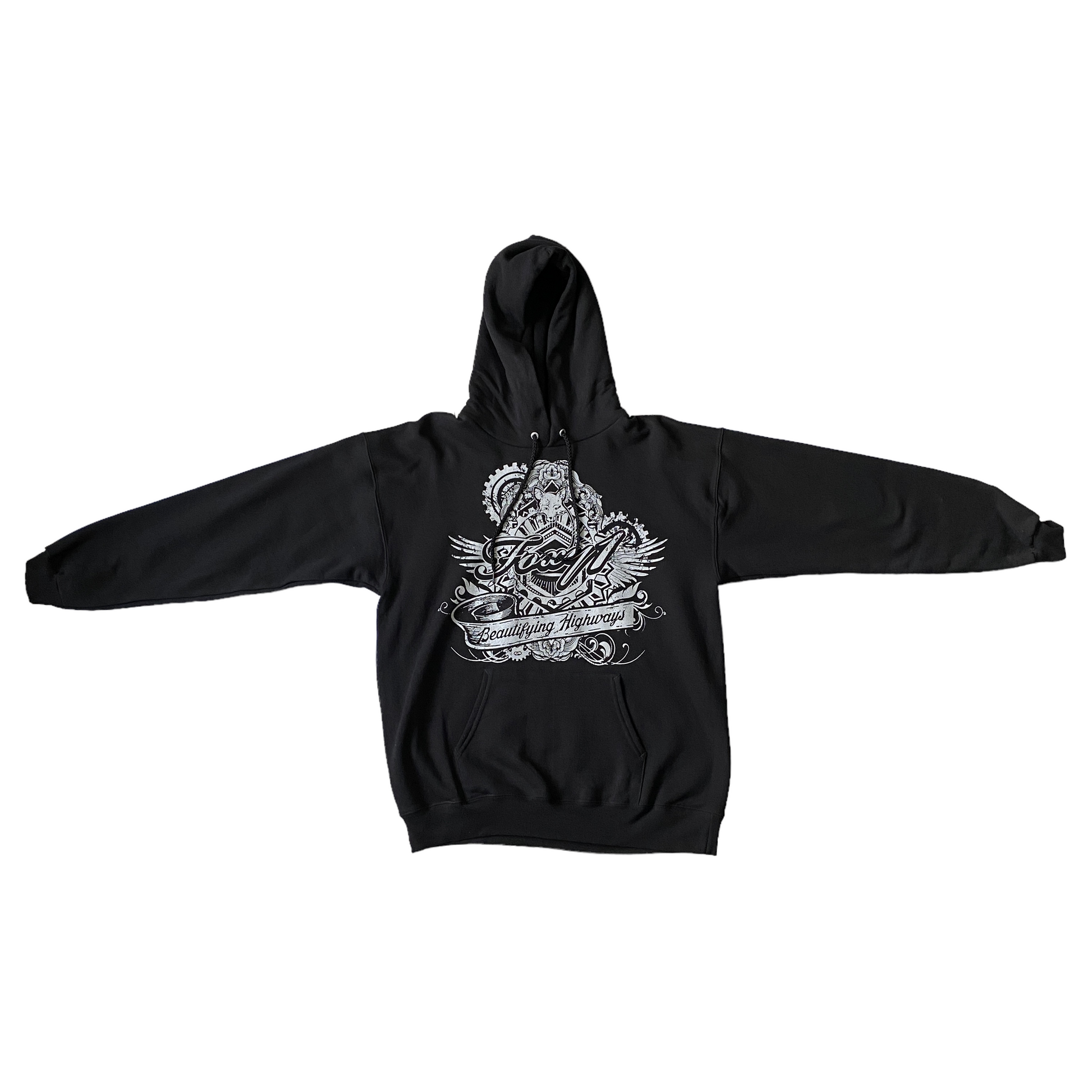 Sudadera negra hoodie Foxy