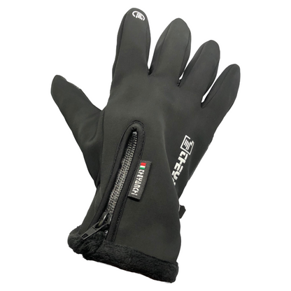 Guantes negros impermeables para invierno