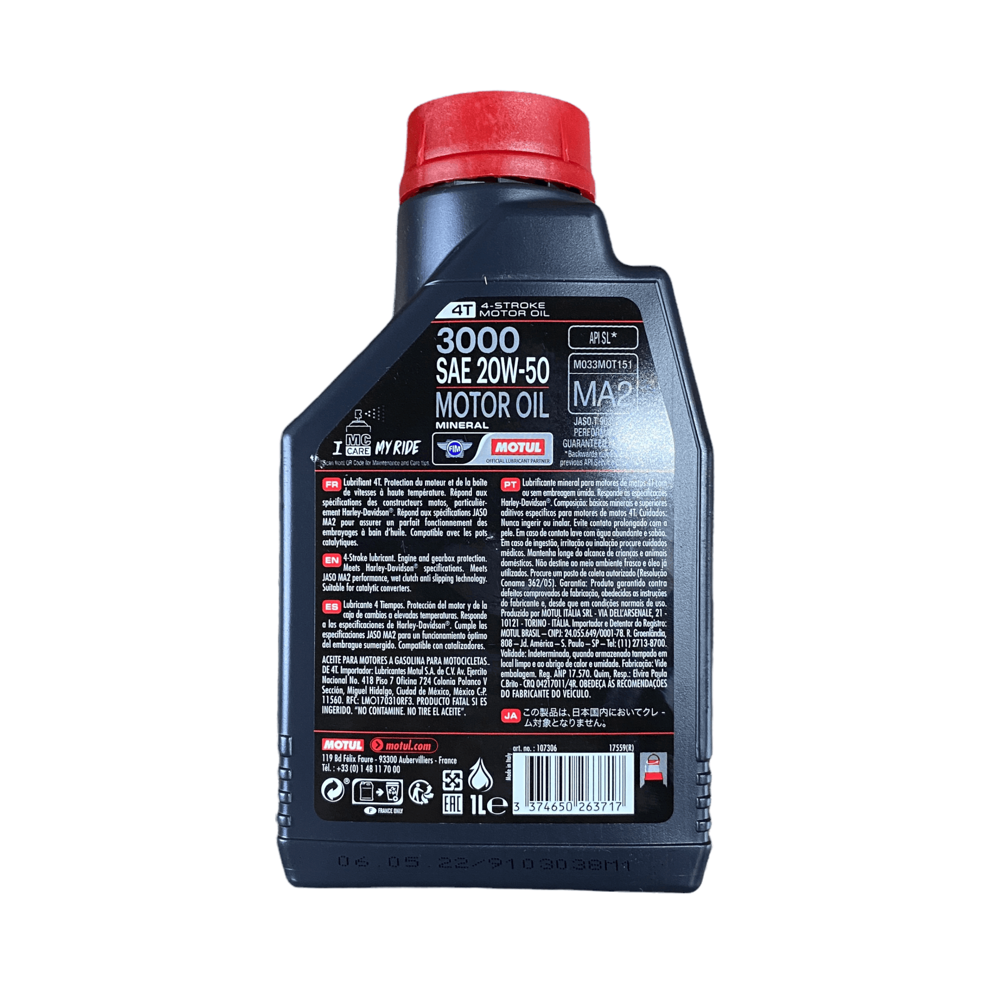 Aceite mineral motul 3000 20w50