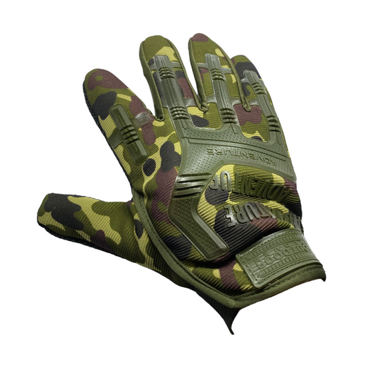 Guantes camuflaje verde