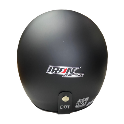 Casco 3/4 Iron racing negro mate IR-510