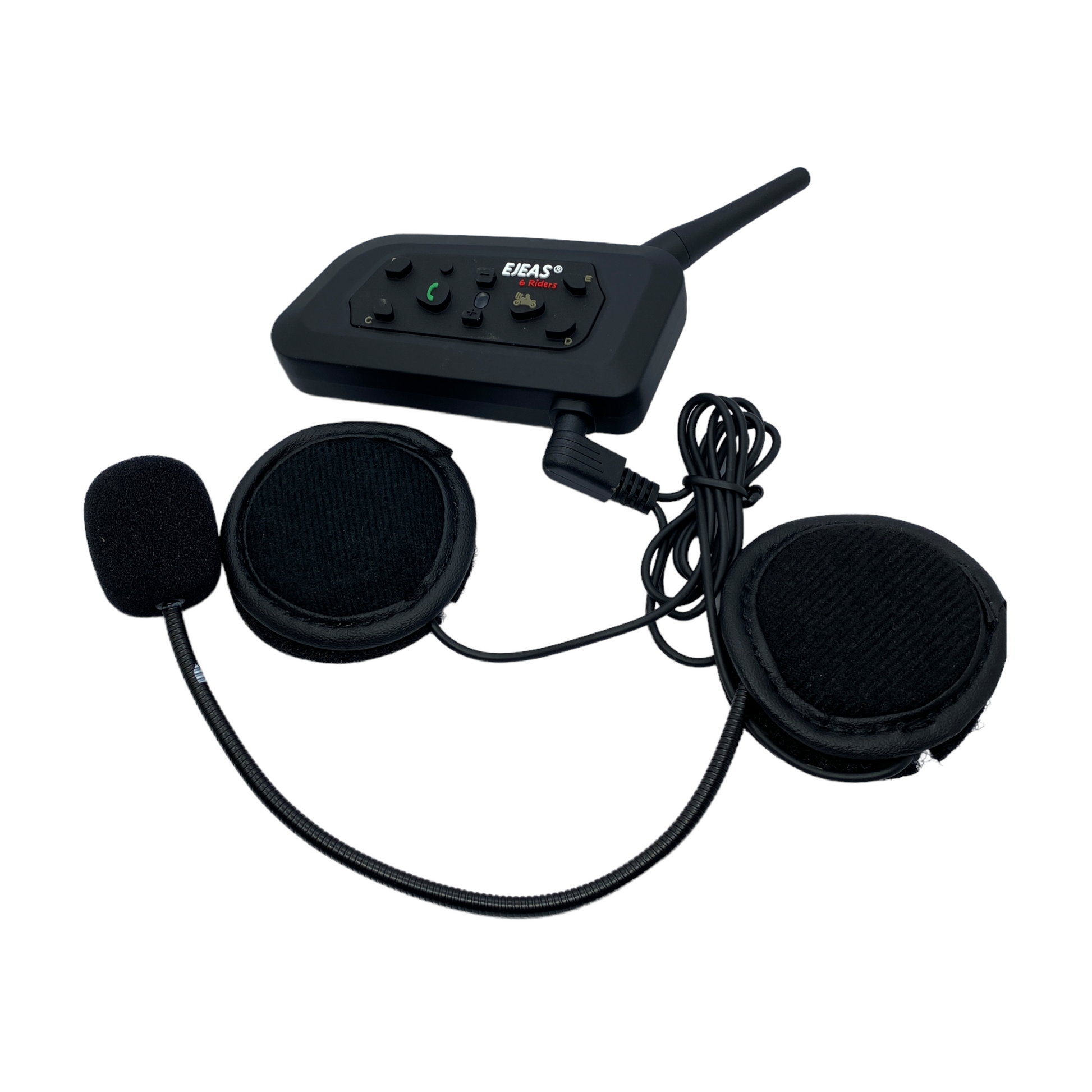Intercomunicador Bluetooth Auricular Ejeas 2 Pcs V6 Pro Intercomunicador  Casco De Motocicleta I Oechsle - Oechsle