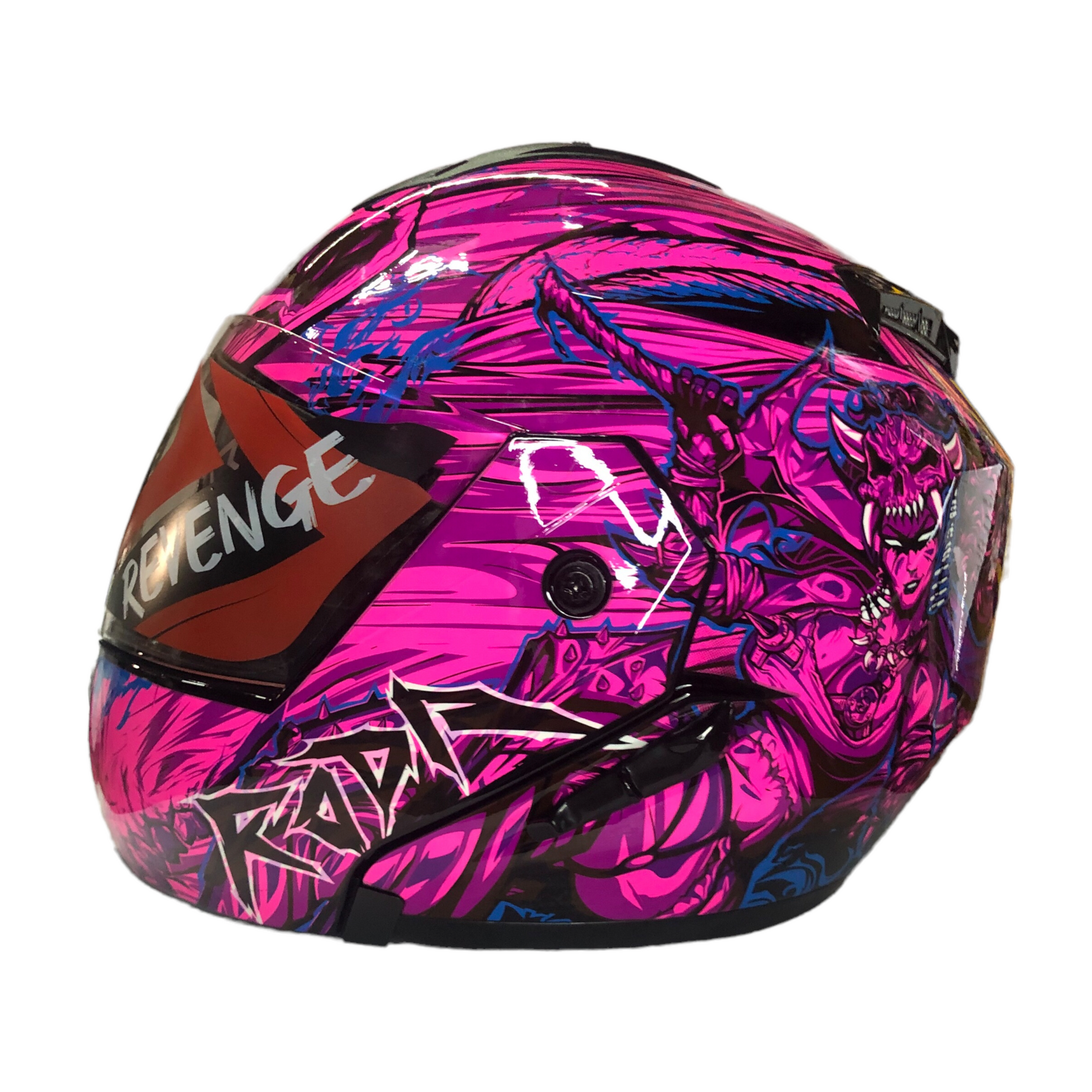 Casco abatible Roda Revenge Kombat rosa