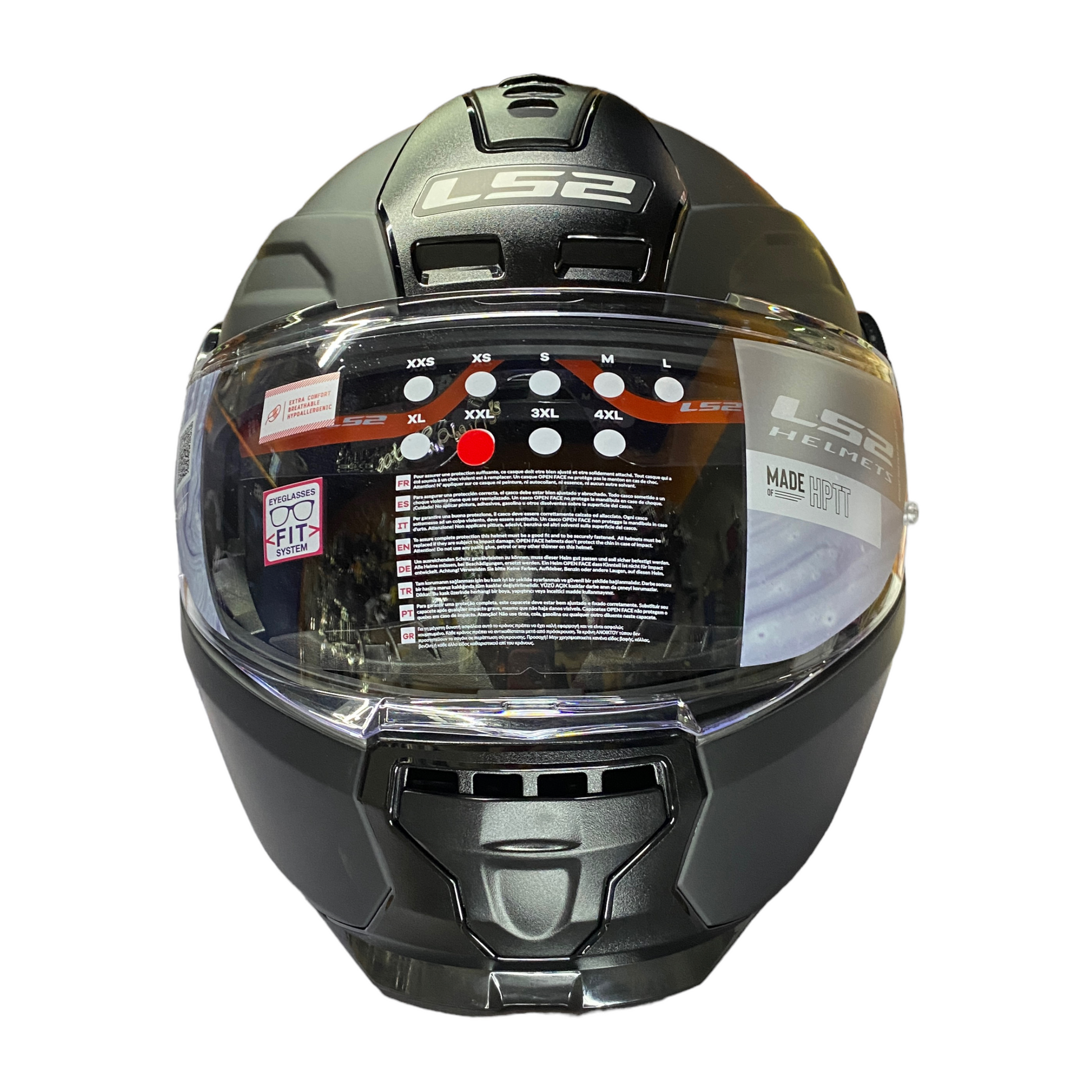 Casco abatible LS2 scope Solid negro mate