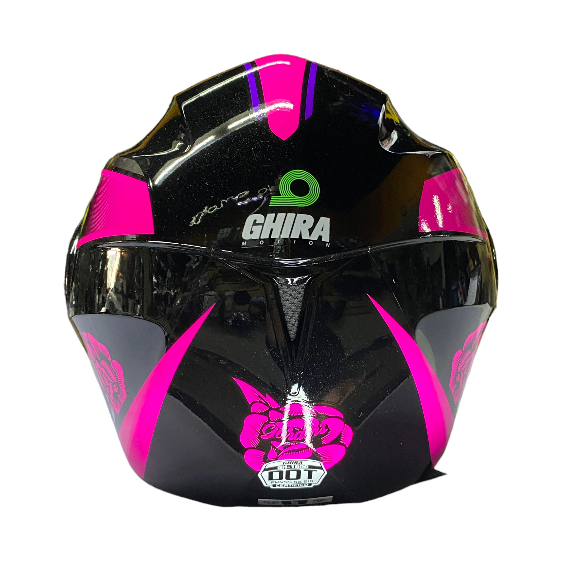 Casco abatible Ghira GH1000 Gardens Rosa/Negro