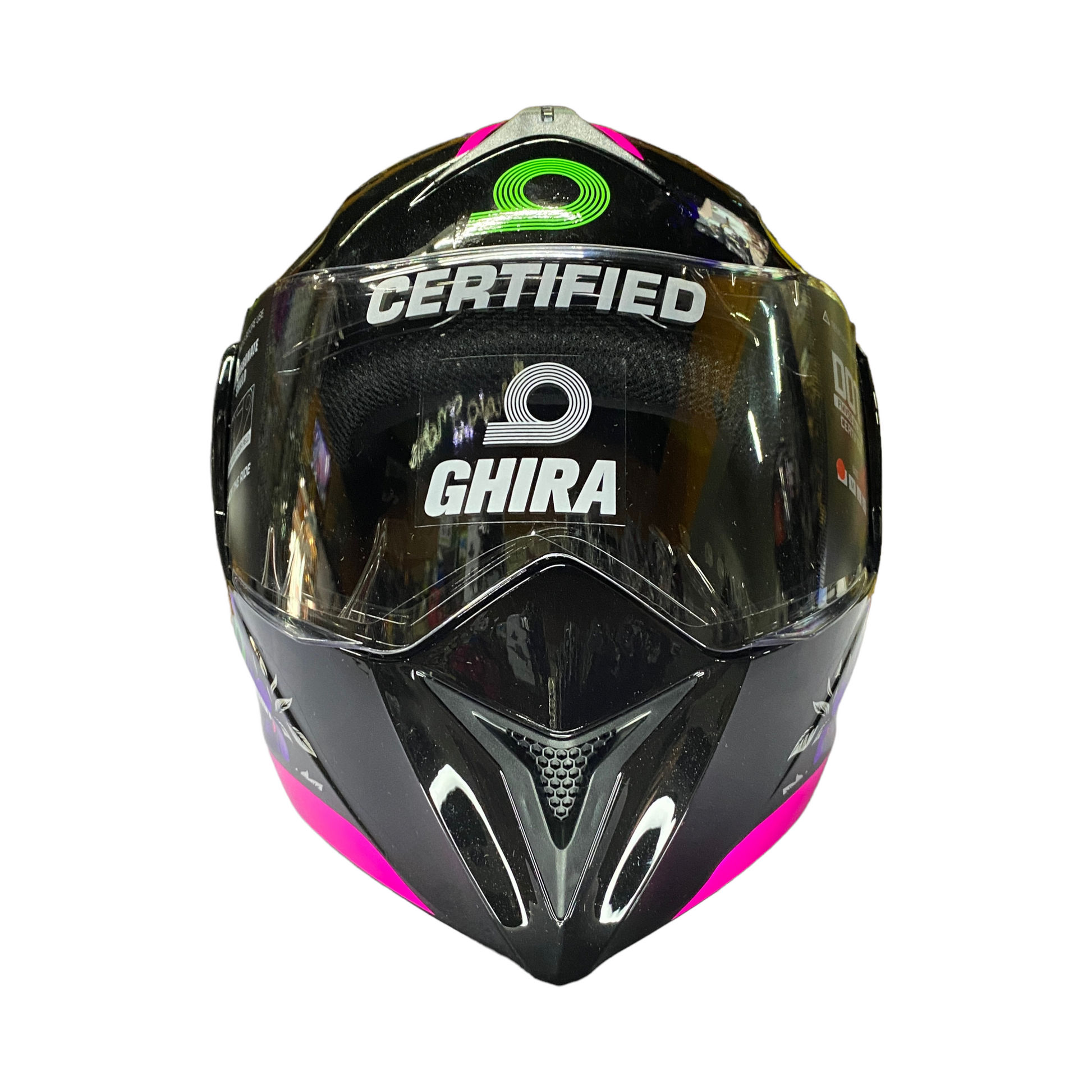 Casco abatible Ghira GH1000 Gardens Rosa/Negro