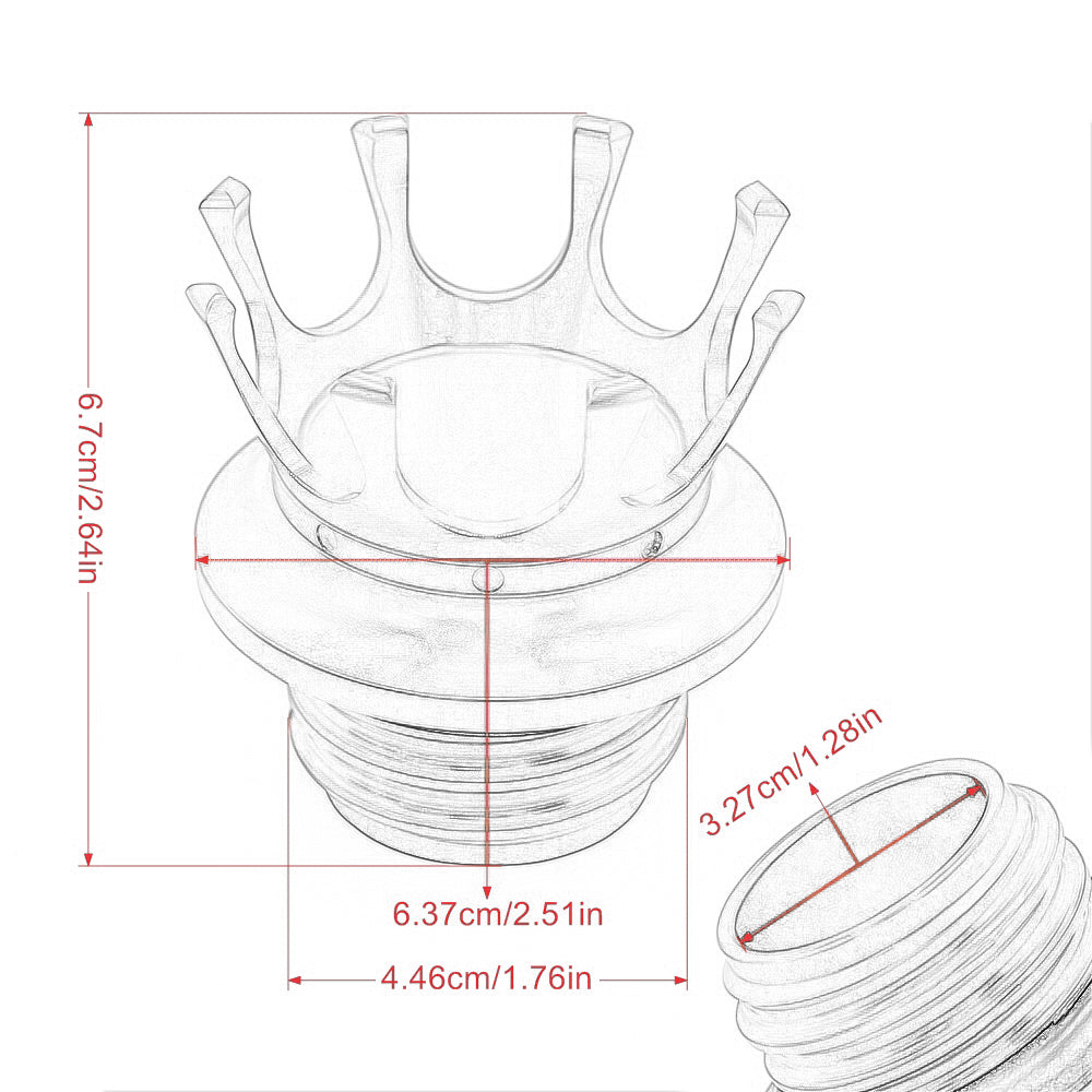 Tapón corona de tanque de gasolina para H-D