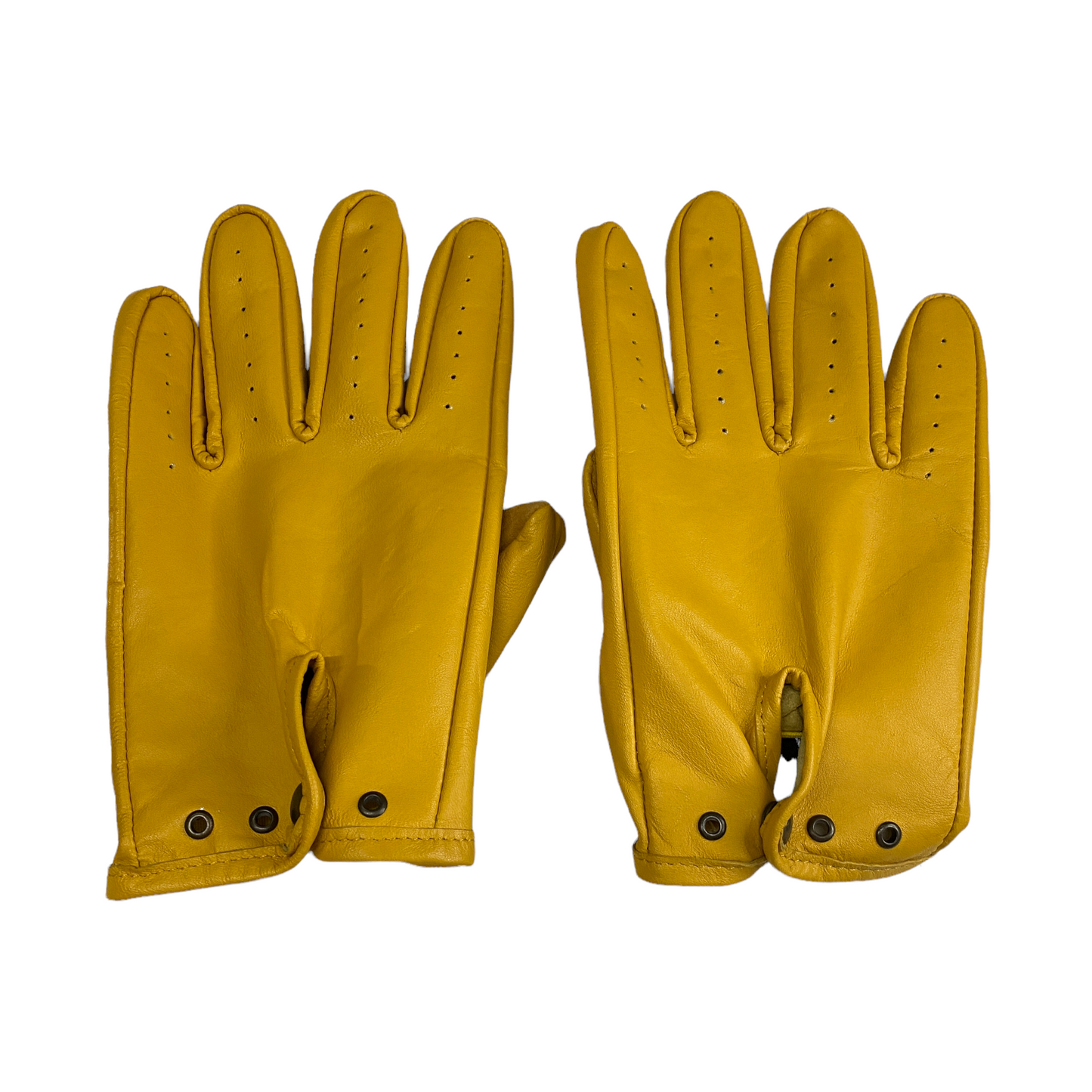 Guantes de piel amarillos c/tocuh