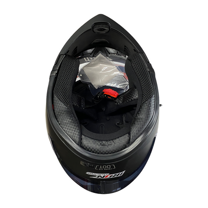 Casco abatible Iron Racing IR-121 Dark Phoenix negro